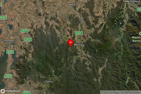 Whitlands,Victoria Satellite Map