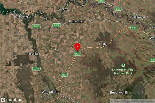 Springhurst,Victoria Satellite Map