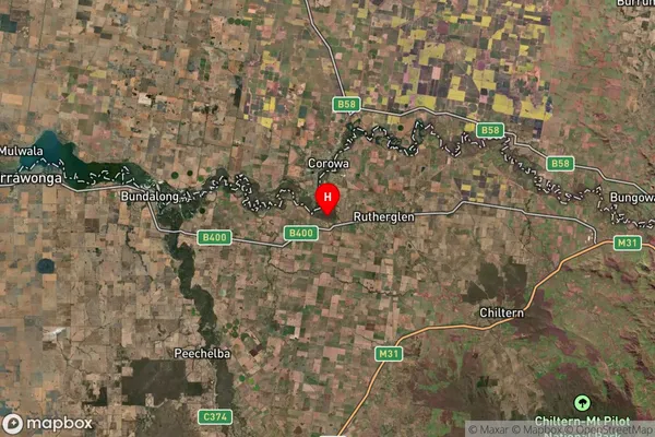 Lake Moodemere,Victoria Satellite Map