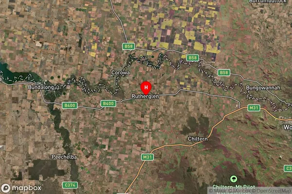 Rutherglen,Victoria Satellite Map