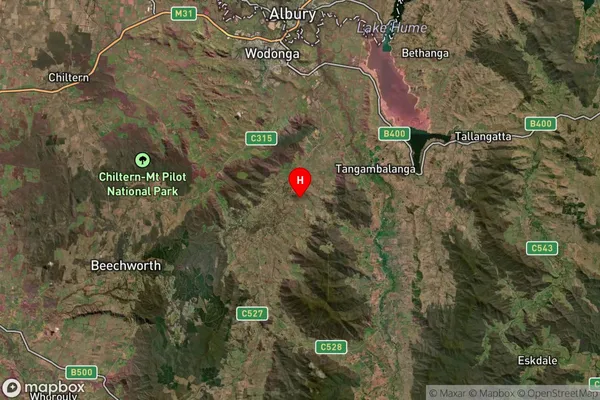 Allans Flat,Victoria Satellite Map