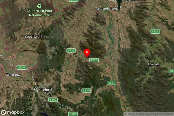 Glen Creek,Victoria Satellite Map