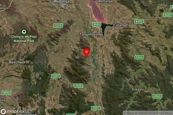 Kergunyah,Victoria Satellite Map