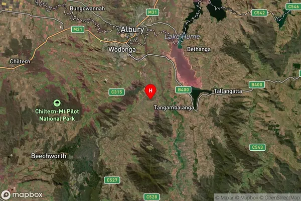 Lone Pine,Victoria Satellite Map