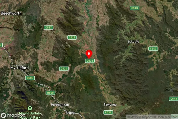 Running Creek,Victoria Satellite Map