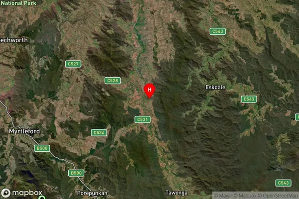 Upper Gundowring,Victoria Satellite Map