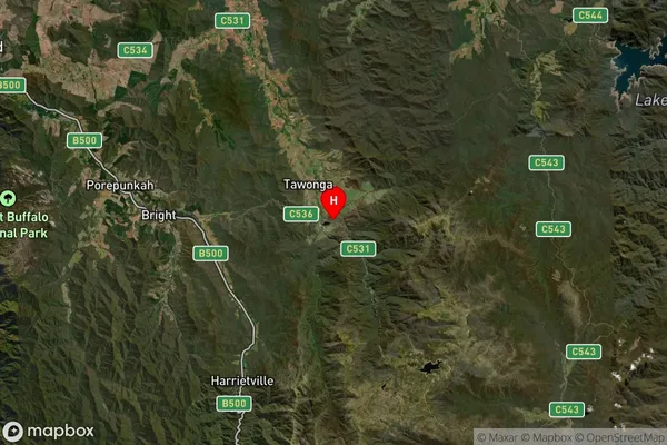 Mount Beauty,Victoria Satellite Map