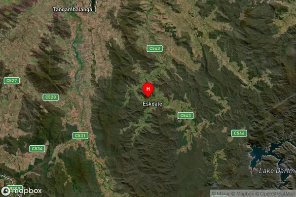 Eskdale,Victoria Satellite Map