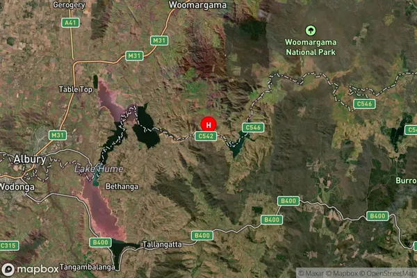 Granya,Victoria Satellite Map