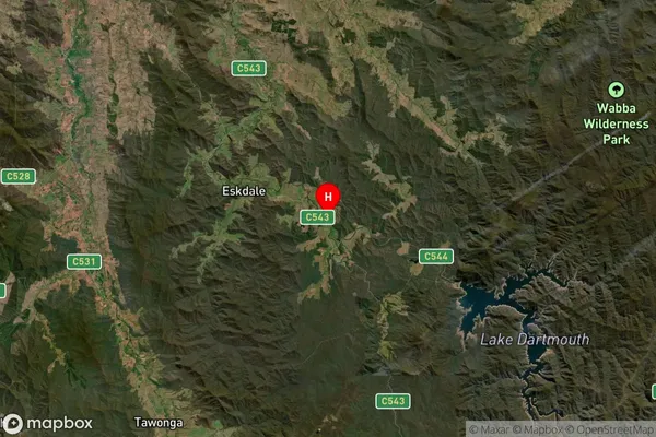 Mitta Mitta,Victoria Satellite Map