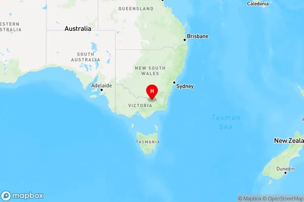 Mitta Mitta,Victoria Region Map