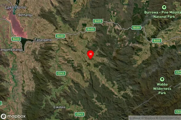 Tallangatta Valley,Victoria Satellite Map