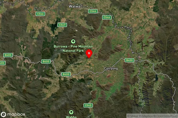 Cudgewa,Victoria Satellite Map