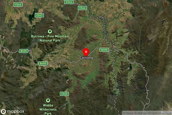 Corryong,Victoria Satellite Map