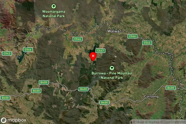 Guys Forest,Victoria Satellite Map