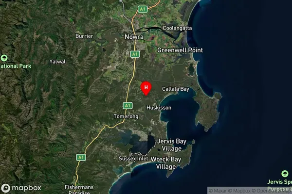 Woollamia,New South Wales Satellite Map