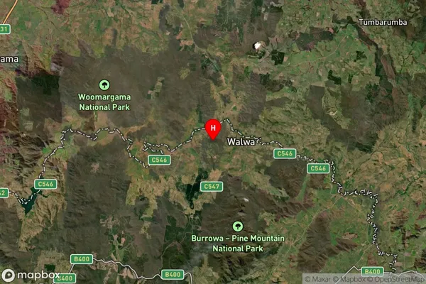 Walwa,Victoria Satellite Map