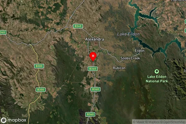 Acheron,Victoria Satellite Map