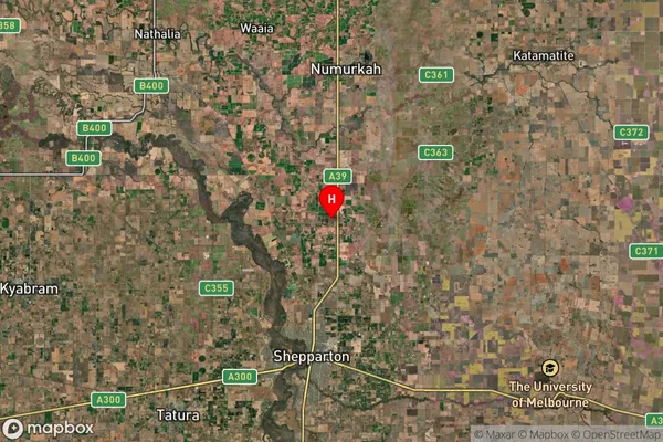 Tallygaroopna,Victoria Satellite Map