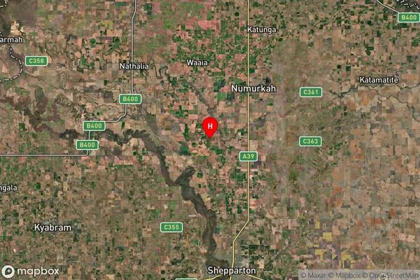 Mundoona,Victoria Satellite Map