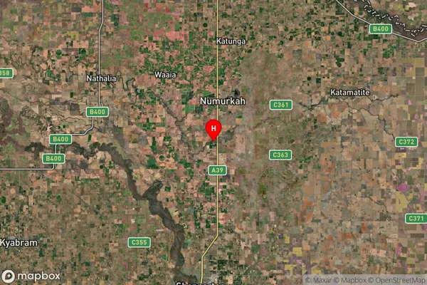 Wunghnu,Victoria Satellite Map