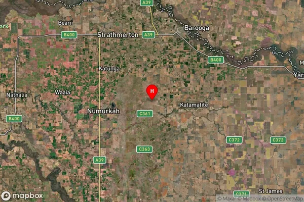 Naring,Victoria Satellite Map