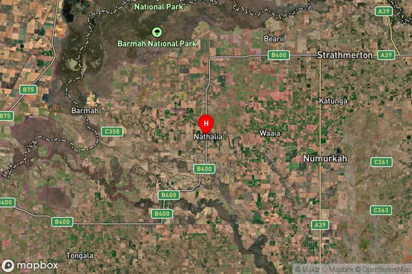 Nathalia,Victoria Satellite Map