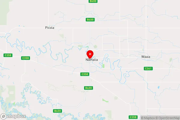 Nathalia,Victoria Area Map