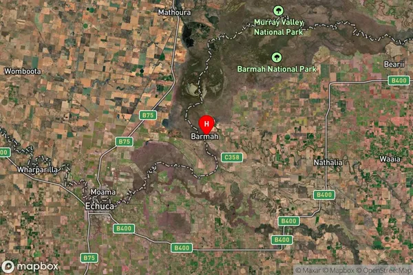 Barmah,Victoria Satellite Map