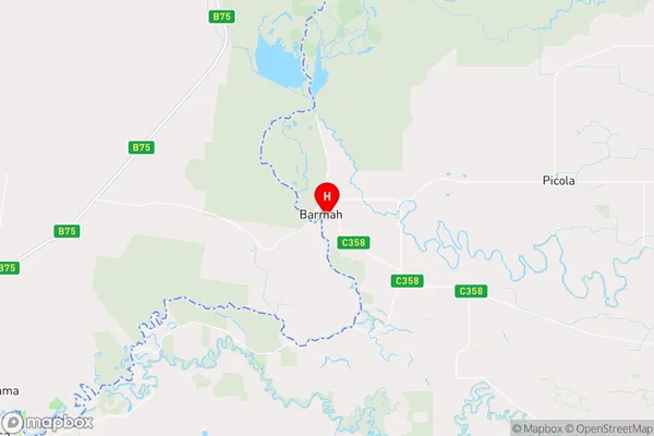 Barmah,Victoria Area Map