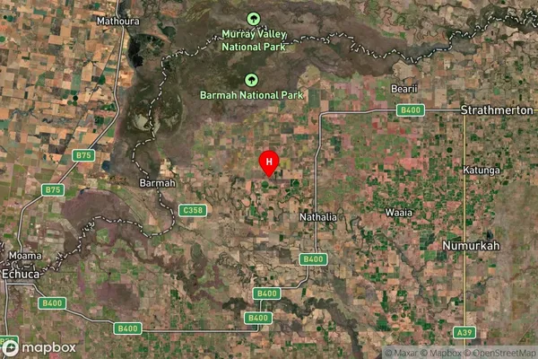 Picola,Victoria Satellite Map