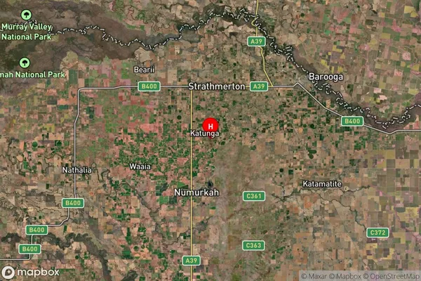 Katunga,Victoria Satellite Map