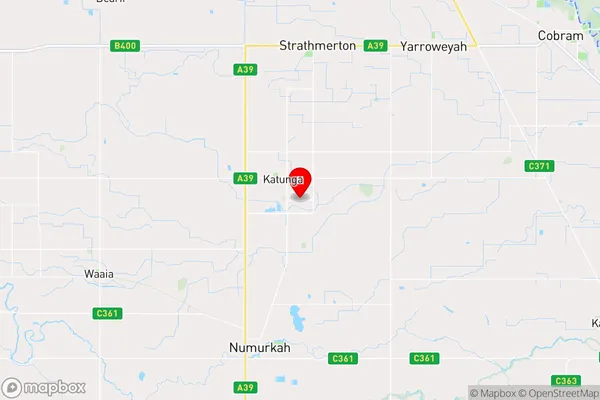 Katunga,Victoria Area Map