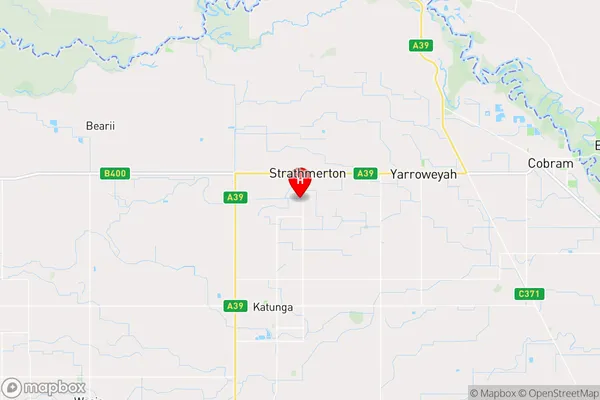 Strathmerton,Victoria Area Map