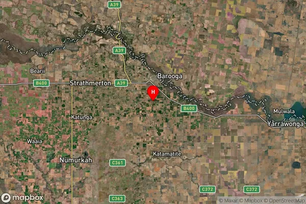 Cobram,Victoria Satellite Map