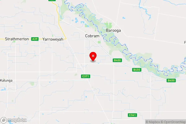 Cobram,Victoria Area Map