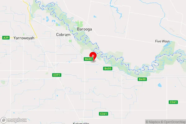 Cobram East,Victoria Area Map