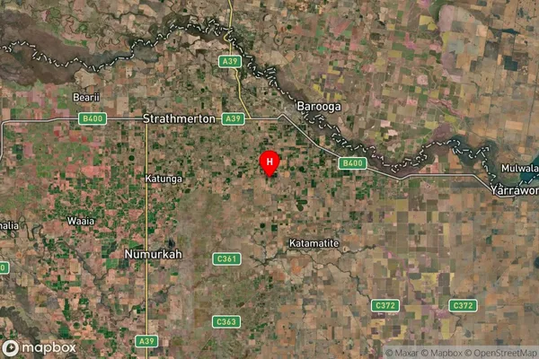 Muckatah,Victoria Satellite Map