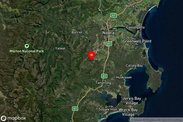 Yerriyong,New South Wales Satellite Map