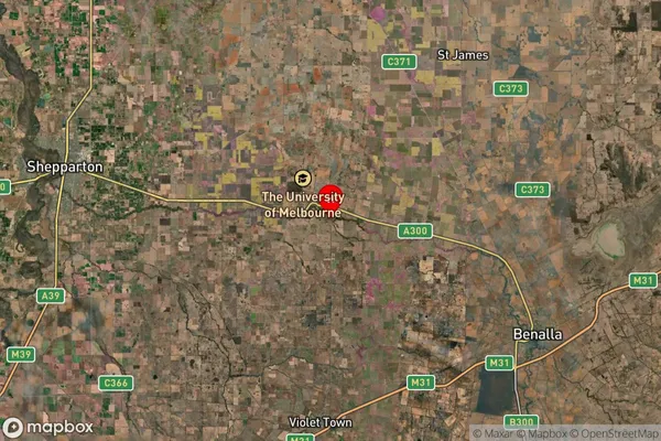 Nalinga,Victoria Satellite Map