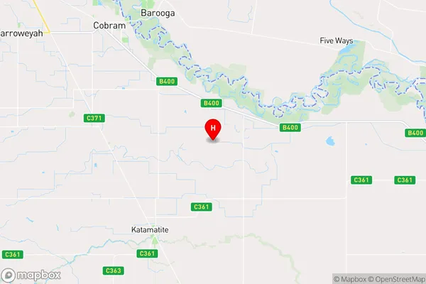 Katamatite East,Victoria Area Map