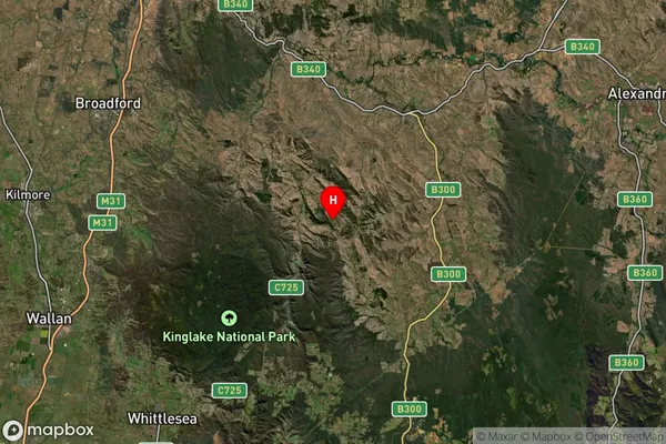 Flowerdale,Victoria Satellite Map