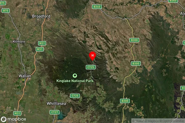 Hazeldene,Victoria Satellite Map