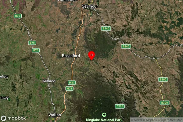 Tyaak,Victoria Satellite Map