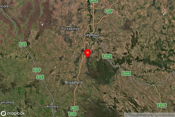 Tallarook,Victoria Satellite Map