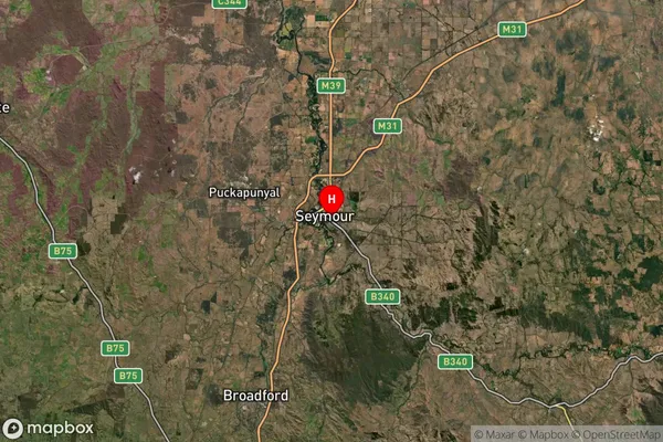 Seymour South,Victoria Satellite Map