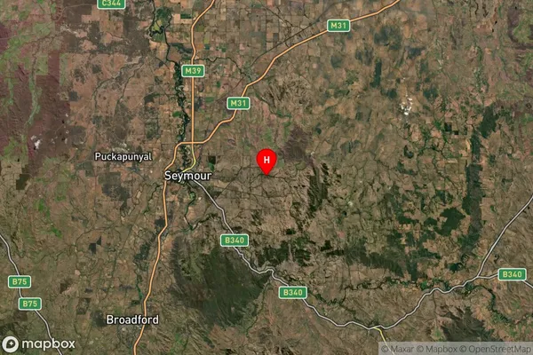 Whiteheads Creek,Victoria Satellite Map