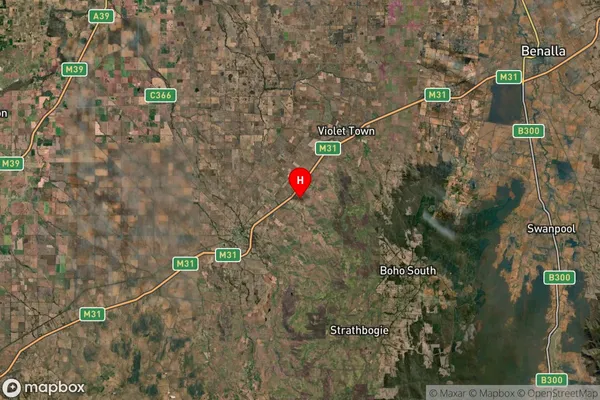 Balmattum,Victoria Satellite Map