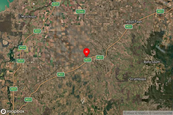 Creighton,Victoria Satellite Map