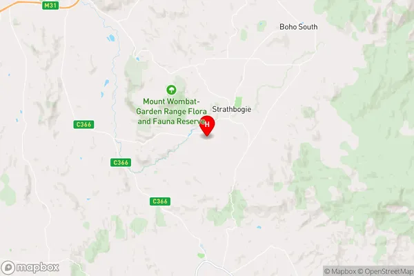 Strathbogie,Victoria Area Map